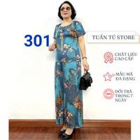 Đồ Bộ Lụa Satin Nữ Trung Niên Cao Cấp Sang Trọng Cho Mẹ Cho Bà 2023 - Tuấn Tú Store 68 - 5  61kg-68kg - 301