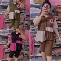 Đồ bộ Lửng ngố phối bèo thun xốp nhật