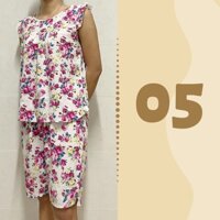 Đồ bộ lửng tole lanh, đồ bộ mặc nhà😍[XẢ KHO 3NGÀY]😍tay bèo chất vải dầy mền mịn, mặc mát thấm hút mồ hôi size 48kg-70kg