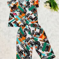 ĐỒ BỘ LỬNG TOLE MẶC NHÀ- hoạ tiết nhiều  màu