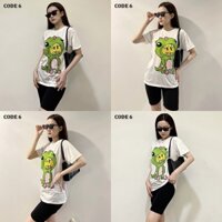 Đồ Bộ Mặc Nhà Nữ Cotton Quần Legging Lửng Co Giãn 4 Chiều Dễ Thương [CODE 6] - BB REAL