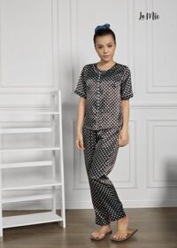 Đồ Bộ Mặc Nhà Nữ Quần Dài Chấm Bi Maxivic, La Mộc - MM112113 - L