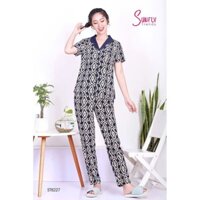 Đồ bộ mặc nhà sunfly quần dài áo ngắn tay st8227