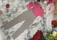 Đồ Bộ Mặc Nhà Thun Cotton Thoáng Mát Lịch Sự D028 - Hồng - số 2