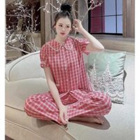 đồ bộ mặc nhà xinh - Kẻ đỏ,S