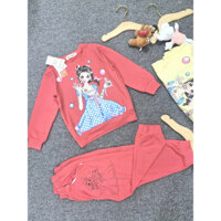 Đồ bộ nỉ bé gái tay dài bong bóng 1720-1721