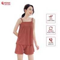 Đồ Bộ Nữ Đồ Mặc Nhà 2 Dây Sexy Chất Mềm Cao cấp 𝐂𝐀𝐑𝐃𝐈𝐍𝐀 𝑺𝒂̀𝒊 𝑮𝒐̀𝒏 Đánh Bay Cái Nóng Cho Nàng Thêm Quyến Rũ Mã 1CF23