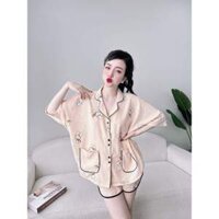 Đồ Bộ Nữ Đùi Cánh Dơi Lụa Nhật - Đũi Gân Bigsize 50-100kg Đồ Ngủ Pijama Mặc Nhà