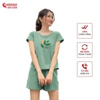 Đồ Bộ Nữ Đùi Mặc Nhà Thun Cotton Co Giãn Thiết Kế Đơn Giản Trẻ Trung Tôn Dáng Hàng Cao Cấp 𝐂𝐀𝐑𝐃𝐈𝐍𝐀 𝙎𝙖̀𝙞 𝙂𝙤̀𝙣 Mã 1CF5