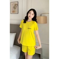 Đồ bộ nữ mặc nhà chất cotton 4 chiều - Set bộ quần áo đùi nữ CHMAEL form vừa
