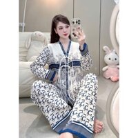 Đồ Bộ Nữ Pijama Bộ Lụa latin ngắn tay