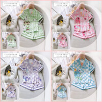 Đồ bộ nữ pijama lụa latin tay ngắn hoạ tiết thú nhiều mẫu siêu xinh Boo Boo