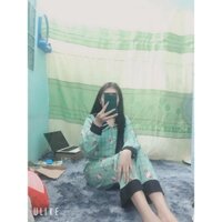 Đồ Bộ Nữ Pijama Tay Dài Quần Dài Cao Cấp