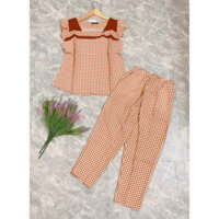 Đồ bộ nữ quần 9 tấc vải mango cao cấp mềm, mịn, mặc mát hợp thời trang .