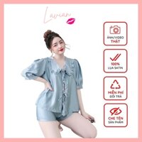 Đồ bộ nữ quần đùi mặc nhà dễ thương lụa cao cấp mềm mịn thoáng mát LA51 - Lavian