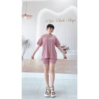 Đồ bộ nữ vải thun tăm sọc kẻ dày