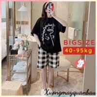 Đồ bộ nữ_Bộ đồ bầu mặc nhà thiết kế bigsize chất cotton mềm mát thời trang nữ mùa hè ( BẦU BÍ BON CHEN ) BC25