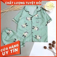 Đồ bộ pijama, Bộ Đồ Mặc Nhà Kate Thái Cộc Đùi Hoạ Tiết Dễ Thương