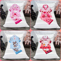 Đồ bộ pijama lụa latin tay ngắn quần lửng nhiều mẫu sang chảnh mềm mịn thoải mái freesize 40kg đến 60kg