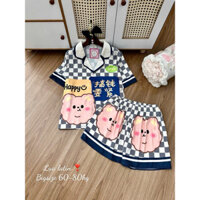 ĐỒ BỘ PIJAMA NGẮN LỤA LATIN [MẪU ĐẸP SỐ LƯỢNG ÍT] BIG SIZE 60-80kg