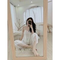 ĐỒ BỘ PYJAMA NỮ _ LỤA SATIN CAO CẤP - Đồ bộ nữ mặc nhà áo 2 dây quần dài dieumy5488