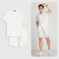 Đồ Bộ Quần Áo Đũi Nam Cổ Tròn Chất Vải Đũi Thái Gân Loại Dày Đẹp Hàng Hot HALLEY J24