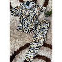 Đồ bộ quần dài tay ngắn cổ cánh sen do xưởng may