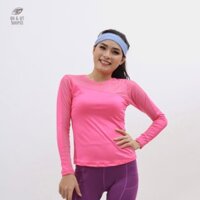Đồ bộ tập Gym nữ, Yoga, Aerobic áo dài tay màu hồng không mút hàng chính hãng NX -p9