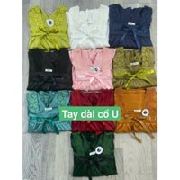 Đồ bộ tay dài cổ U