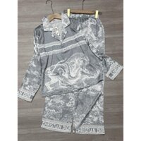 Đồ Bộ Tay Dài Pijama Nữ Hoạ Tiết