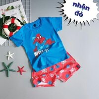 Đồ bộ thun bé trai nhện đỏ Mẫu mới về