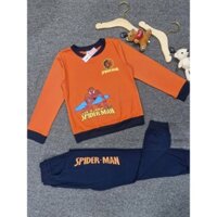 Đồ bộ thun bé trai tay dài cam SPIDERMAN 1811