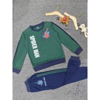 Đồ bộ thun bé trai tay dài xanh lá SPIDERMAN 1803