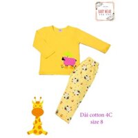 Độ bộ thun dài tay cotton 4 chiều BABY WEAR