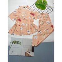 Đồ bộ tole lửng Pyjama tầng babydoll F21 (42-75kg)