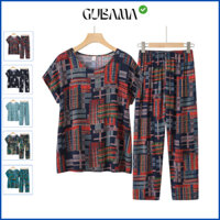 Đồ Bộ Trung Niên Cho Mẹ Cho Bà Vải Lanh Loại 1 Siêu Mát Mẻ Thoải Mái, Đồ Bộ Mặc Nhà Tặng Mẹ Tặng Bà #DB07