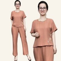 Đồ bộ trung niên cho mẹ mặc ở nhà hoặc đi chơi cực xinh - mềm mát không nhăn