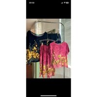 Đồ Bộ Trung Niên Cho Mẹ Mặc Nhà Hoặc Đi Chơi Vải Tôn Lạnh Hàng QC Cao Cấp