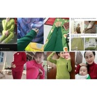 ĐỒ BỘ Ủ KEM ÁO CỔ LỌ QUẦN THUN CAO CẤP