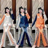 Đồ bộ xước tay dài quần dài ADIAS VƯƠNG MIỆN 3 MÀU