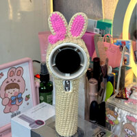 Đồ bọc máy quạt Goojodoq nút bấm hai tai hồng 🎀