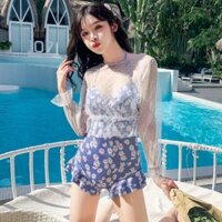 Đồ bơi 1 mảnh bikini đồ bơi kín đáo (kèm áo) đồ bơi hàn quốc  ྇