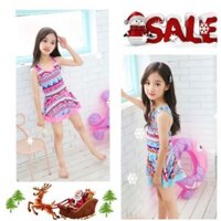 ĐỒ BƠI BÉ GÁI HỌA TIẾT XINH XẮN DỄ THƯƠNG LIỀN THÂN, KÈM NÓN VẢI, CÓ SIZE BÉ LỚN