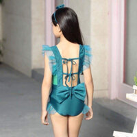 Đồ bơi bé gái nơ sau xinh xắn kèm cài tóc Size 2 - 7T 015