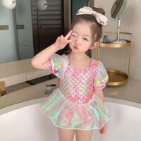 Đồ Bơi Bé Gái Trẻ Em Váy Một Mảnh Đồ Bơi Cá Cá Dễ Thương Nàng Tiên Cá Đồ Bơi Cho Bé