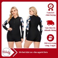 Đồ bơi bikini liền thân dài tay cho người béo