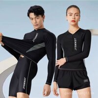 Đồ bơi cặp đôi bộ đồ lặn bảo vệ da mặt cho phụ nữ áo dài tay cho nam bộ đồ lặn hai mảnh bộ đồ bơi lướt sóng