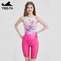 Đồ bơi chuyên nghiệp dành cho nữ YINGFA Đồ bơi đầu gối tập luyện bằng da cá mập