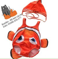 Đồ bơi hình cá Nemo bé gái Cam Hồng - BB0014