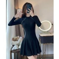 Đồ bơi liền thân nữ váy, bikini kín đáo dây khóa kéo kiểu dáng thể thao ZUZU